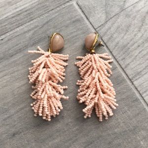 Stella & Dot Riva Tassel Earrings - blush